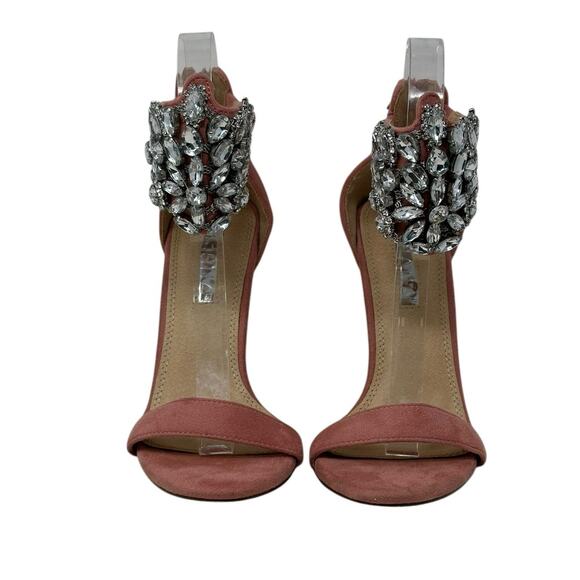 Liliana Pink Wrapped In Rhinestones Stiletto Heels size 5.5 - Picture 1 of 16